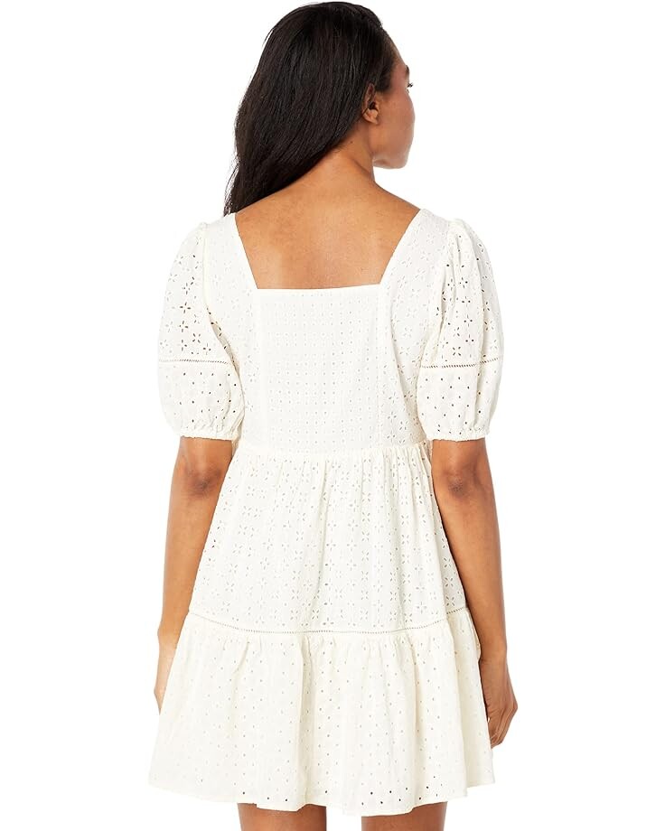 

Платье Madewell Eyelet-Mix Tiered Mini Dress, цвет Lighthouse