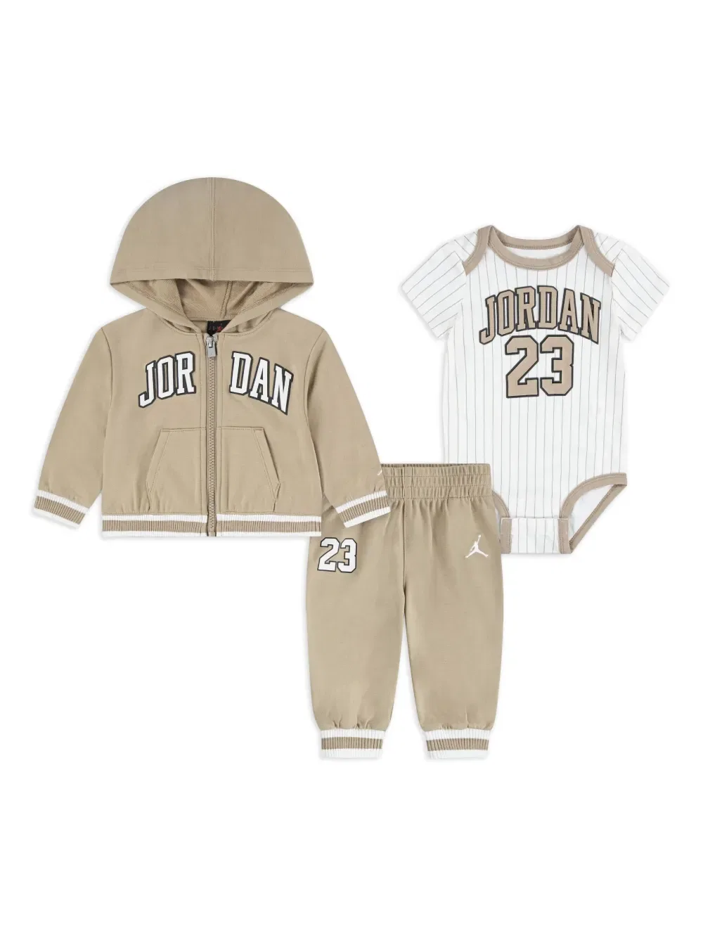 Спортивный костюм с вышитым логотипом Jordan Kids, нейтральный