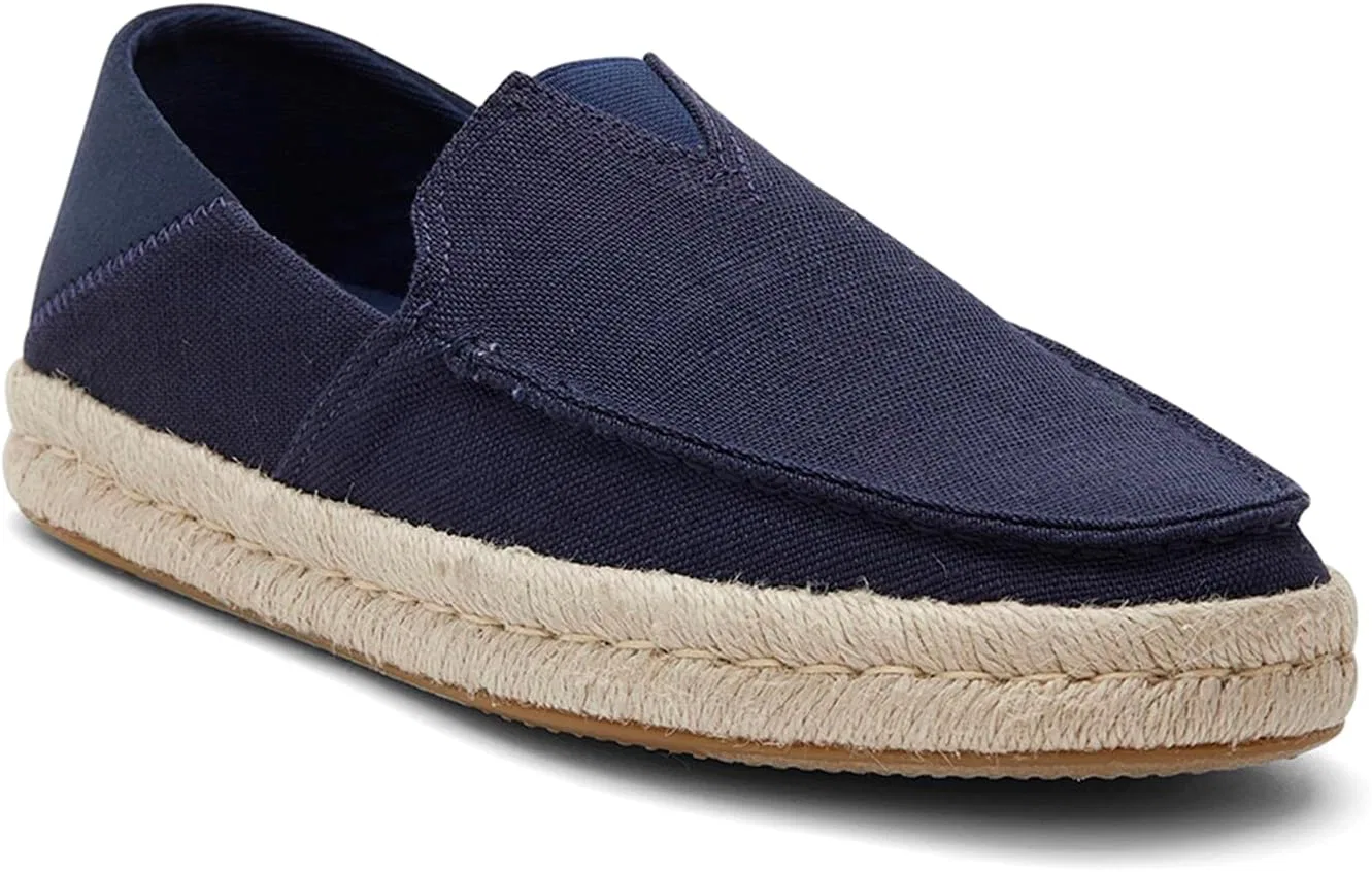 Мужские лоферы Toms Alonso Rope_dune Trainers, Navy Heritage Canvas Suede — фото 2