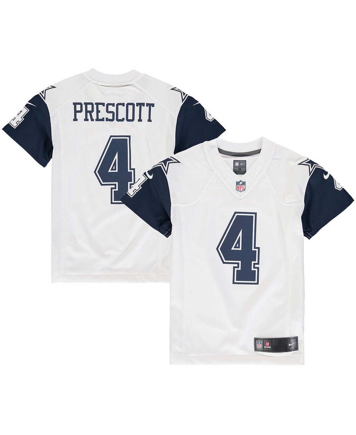 

Джерси Big Boys Dak Prescott White Dallas Cowboys Color Rush Game Nike