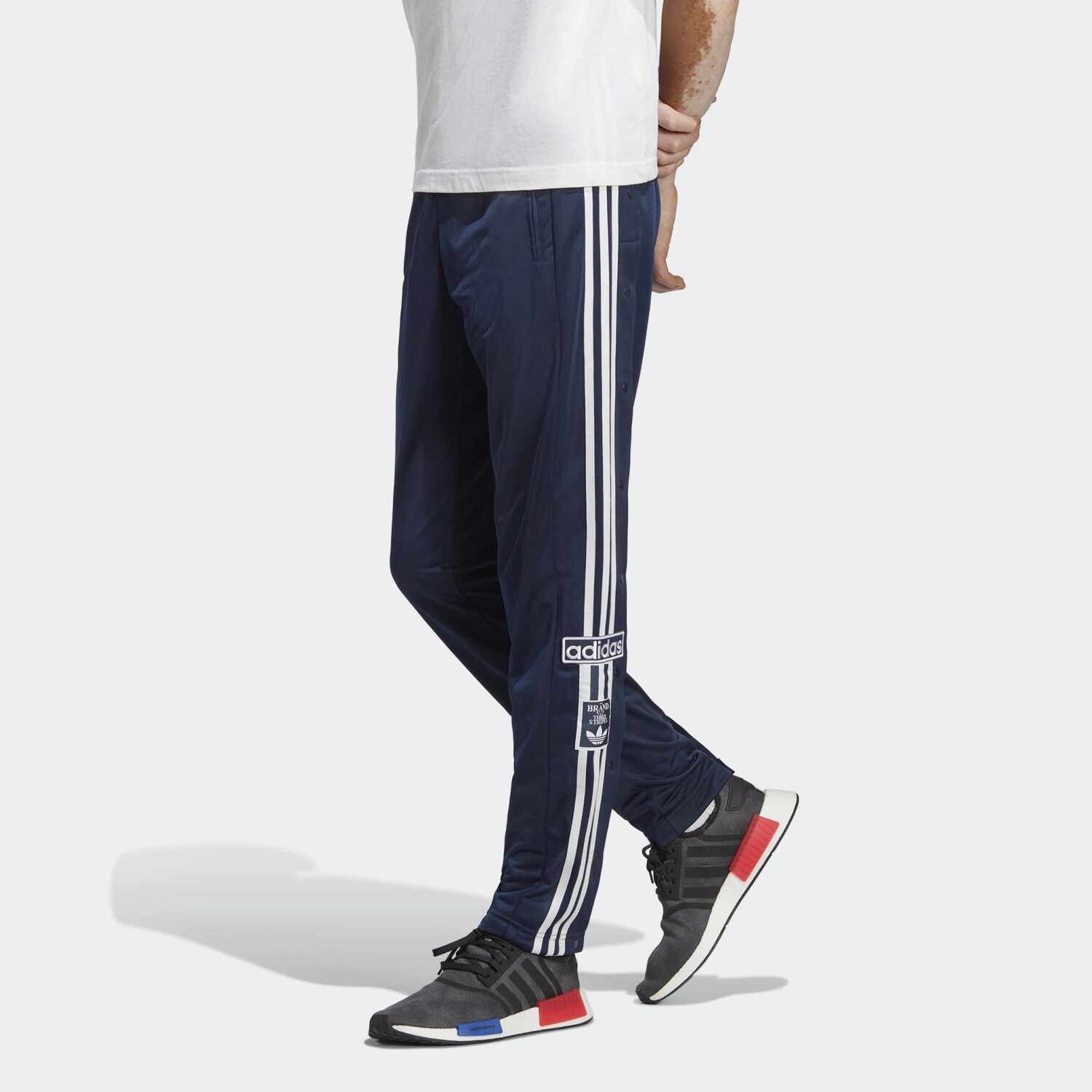 ADIBREAK Трикотажные спортивные штаны мужские индиго Adidas Originals, индиго — фото 4