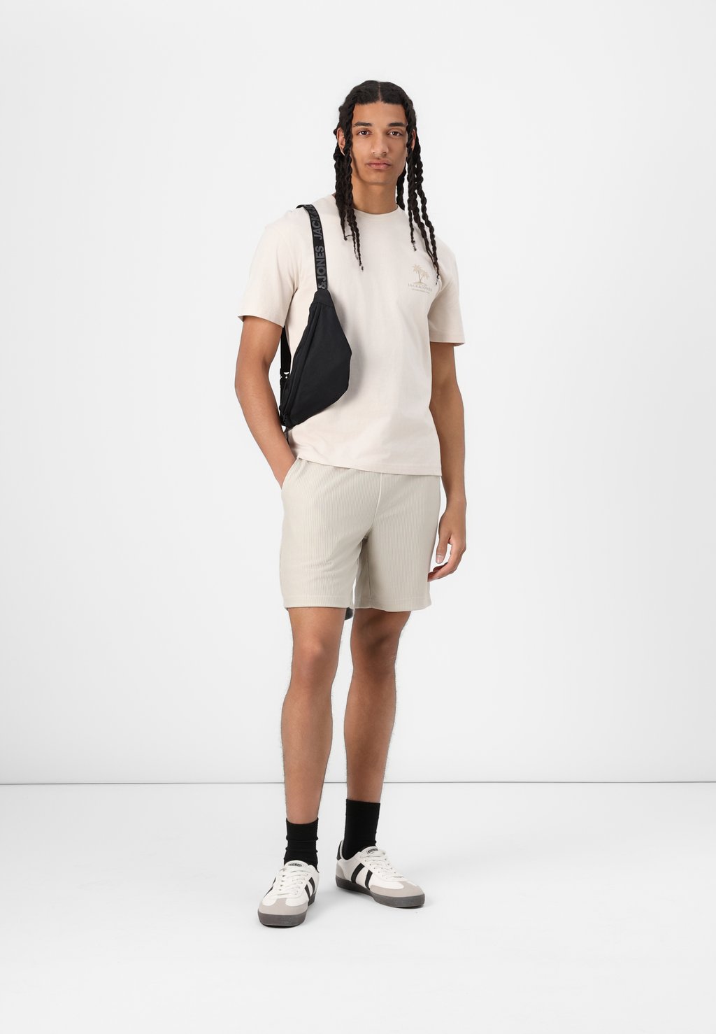 

Футболка с принтом JJSUMMER 3 PACK Jack & Jones, светло-голубой