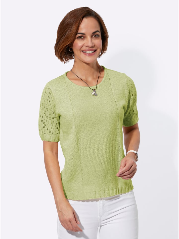 

WITT WEIDEN Свитер из букле салатового цвета