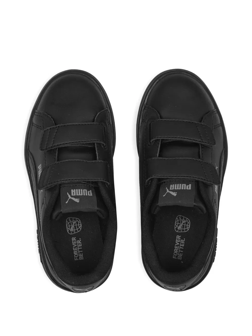 Кроссовки Smash 3.0 с ремешком Puma Kids, черный — фото 4
