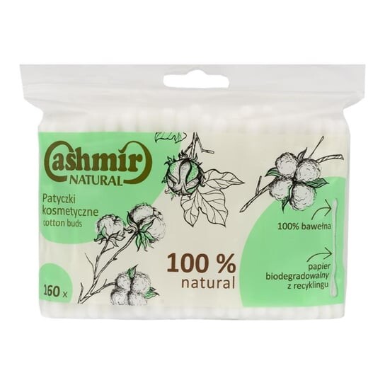 

Биоразлагаемые ватные палочки, гигиенические, 160 шт. Cashmir Natural
