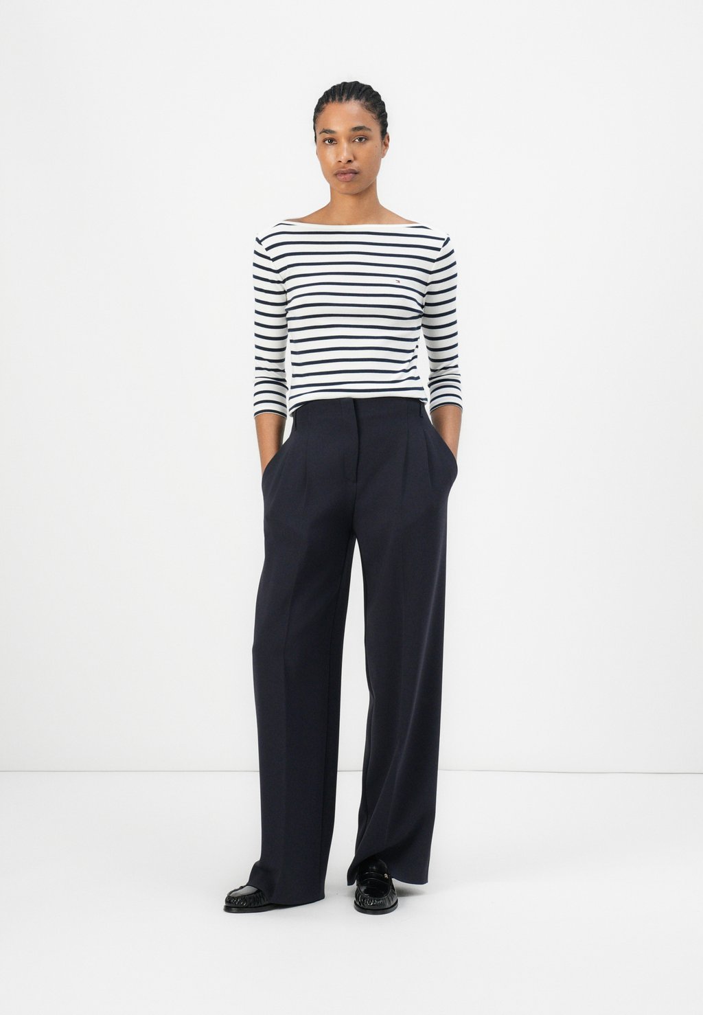 Топ с длинными рукавами NEW CODY SLIM BOAT Tommy Hilfiger, темно-синий — фото 2