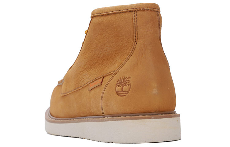 Мужские ботинки Timberland из гладкой кожи, желтый — фото 3