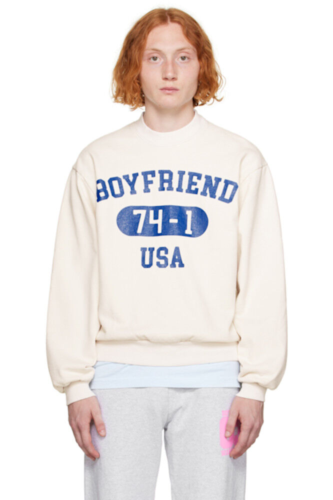 

Свитшот «Boyfriend» цвета «Off-White» Video Store Apparel