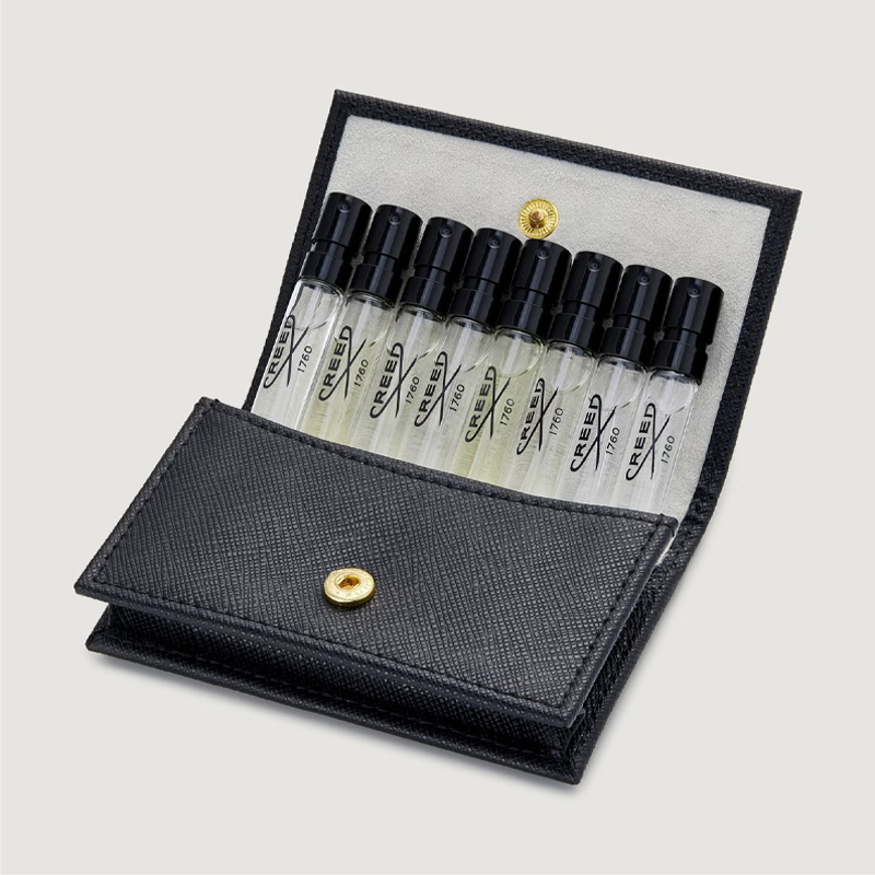 Парфюмерный набор миниатюр для мужчин Creed Men's Mini Set в кожаном чехле, 8 x 1,7 мл — фото 3