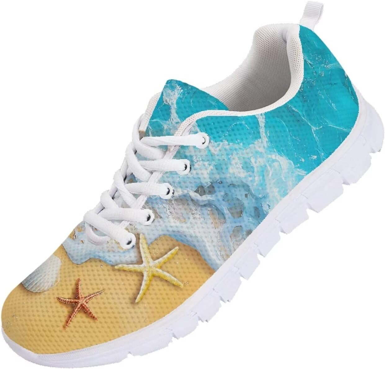 

Мужские кроссовки Funnydude Funny Print для тенниса, спортивные, удобные, дышащие, с сетчатым верхом, Starfish