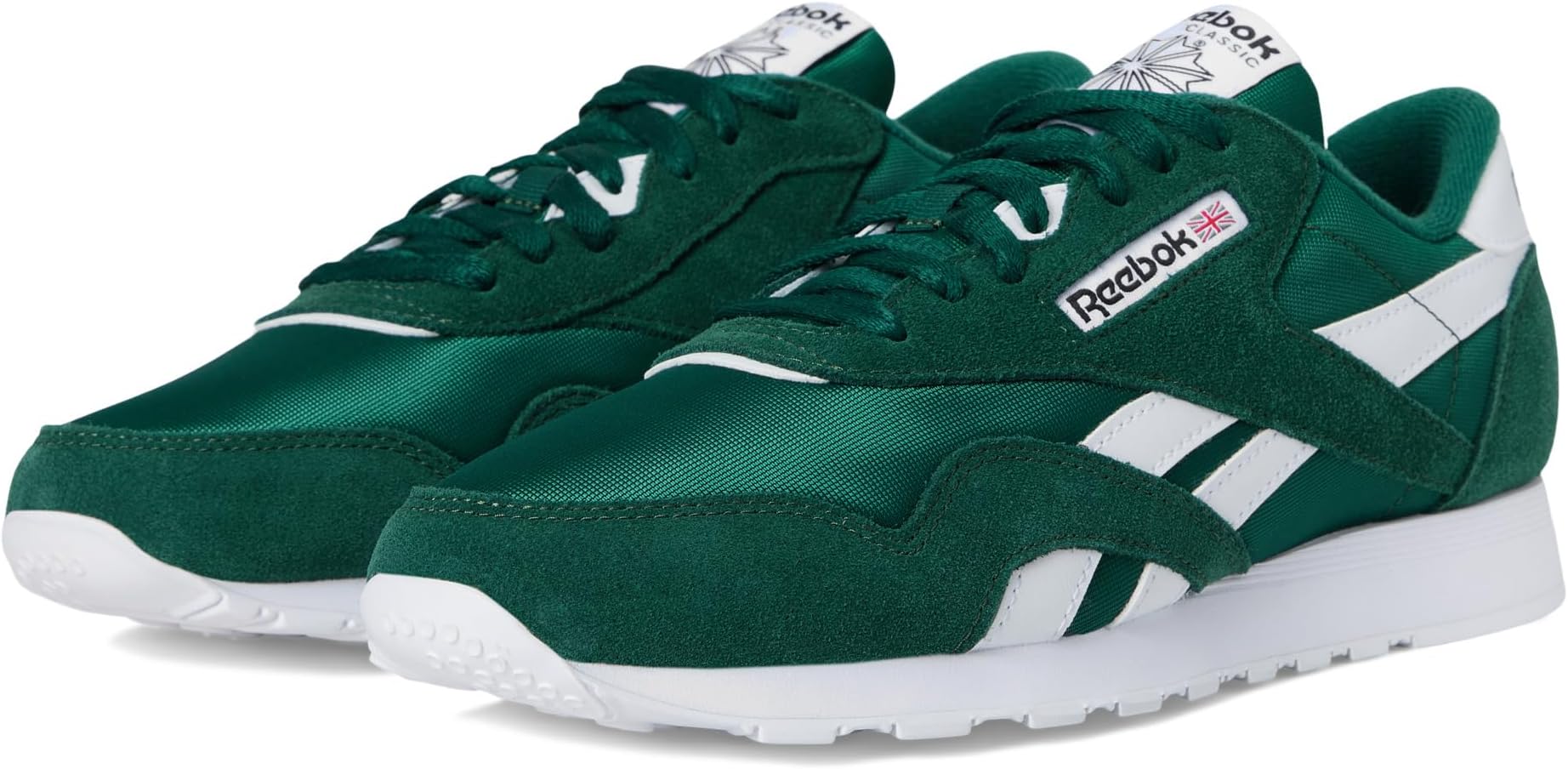 

Кроссовки Reebok Lifestyle Classic Nylon, цвет Collegiate Green/Collegiate Green/White