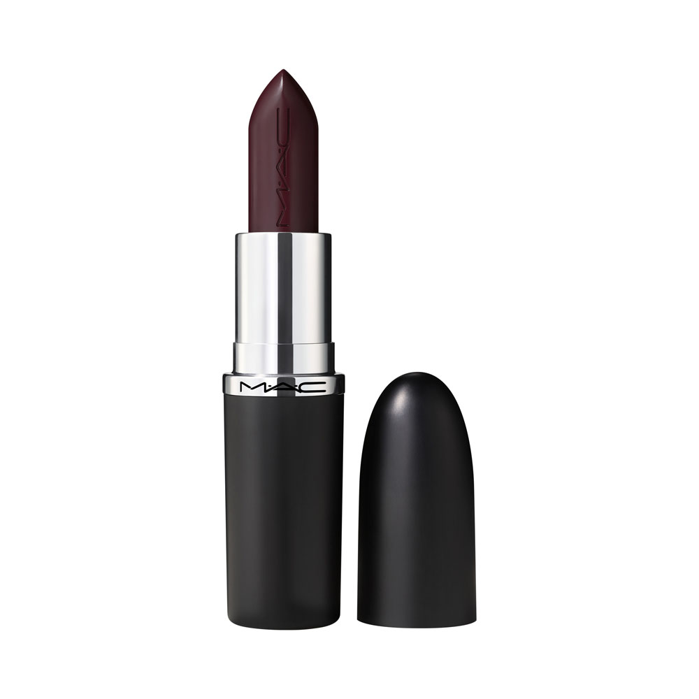 

Помада m·a·cximal sleek satin lipstick Mac, цвет cyber, вес 3.5 гр.