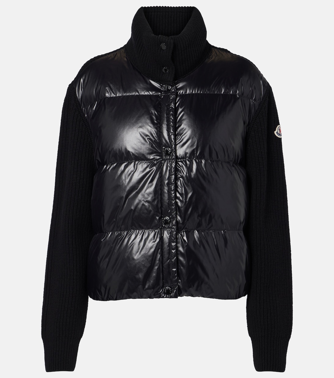 

Кардиган из натуральной шерсти с нижними панелями Moncler, 0 - Black