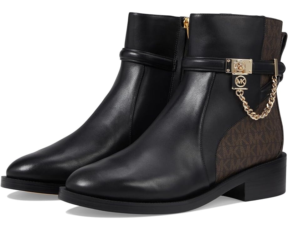 

Ботинки Michael Kors Hamilton Flat Bootie, цвет Black/Brown