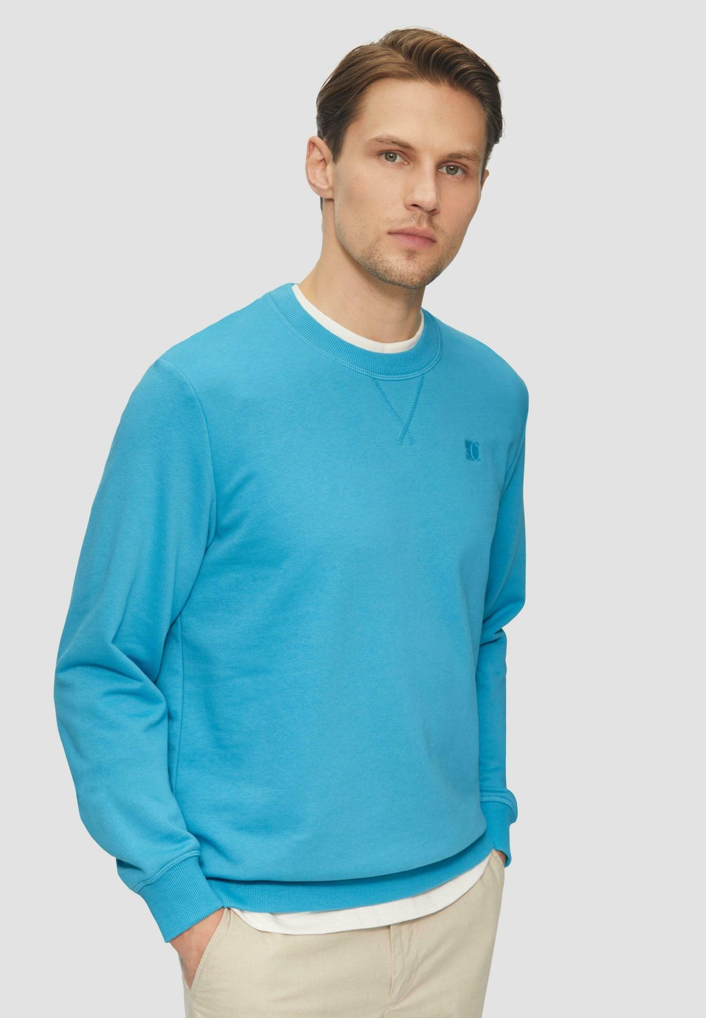 

Толстовка CREW NECK MIT LOGO-STICKEREI s.Oliver, бирюзовый