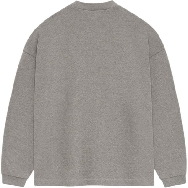 Футболка long-sleeve t-shirt 'heather grey' Fear Of God Essentials, серый — фото 2