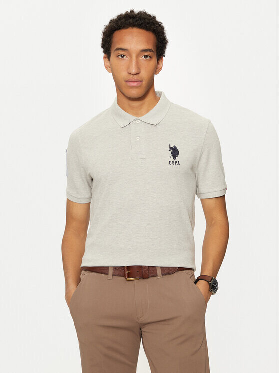 

Рубашка поло стандартного кроя U.S. Polo Assn., серый