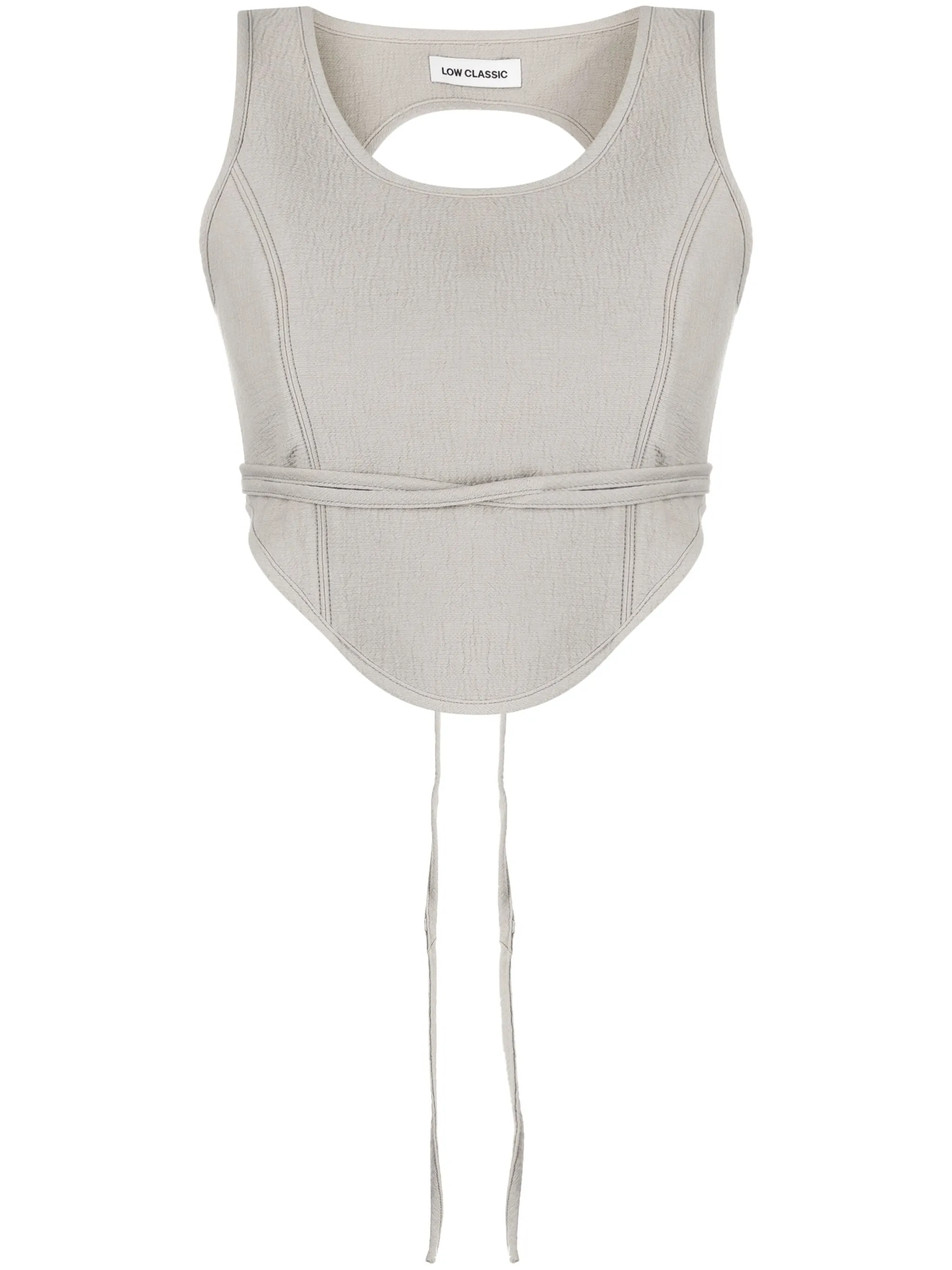 

Укороченный топ-корсет Low Classic, коричневый