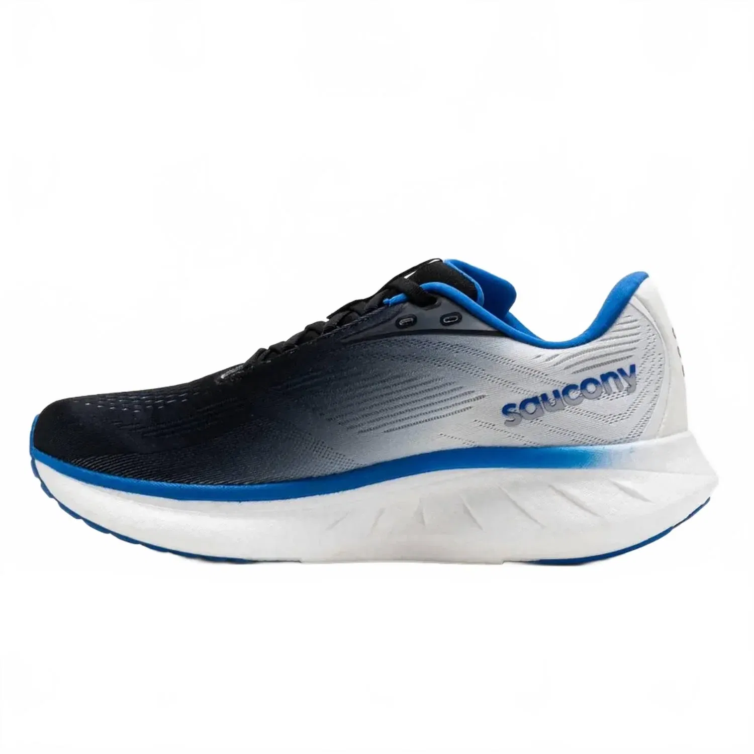 SAUCONY Мужские беговые кроссовки Ride 18, черные/skydiver — фото 4