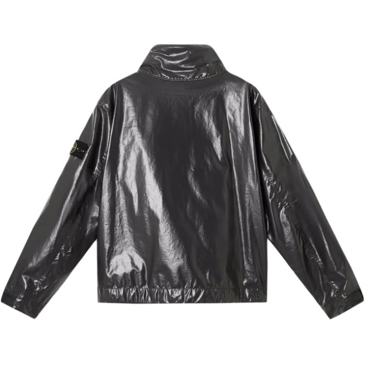 STONE ISLAND Куртка с длинными рукавами и нашивкой с логотипом, Black — фото 3