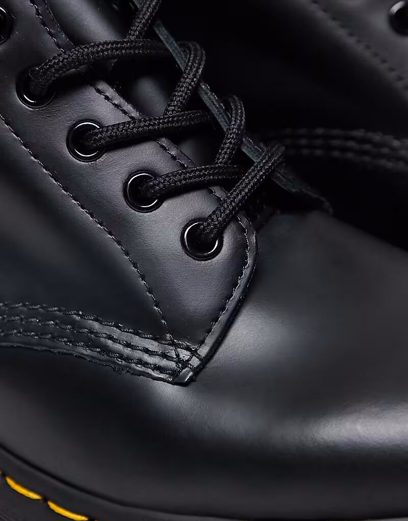 Ботинки Unisex 1460 Bex с 8 люверсами, гладкие, черного цвета Dr Martens — фото 2