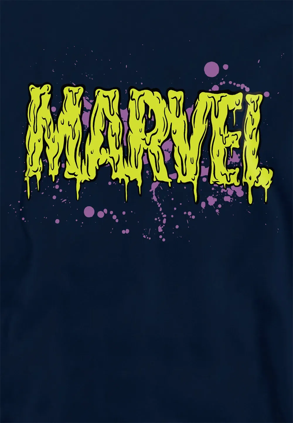 Детская худи Marvel Slime Logo, темно-синий, темно-синий — фото 2