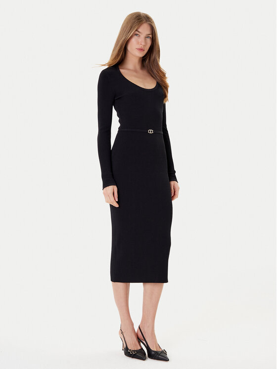 

Вязаное платье slim fit 252TP3352 Twinset, черный