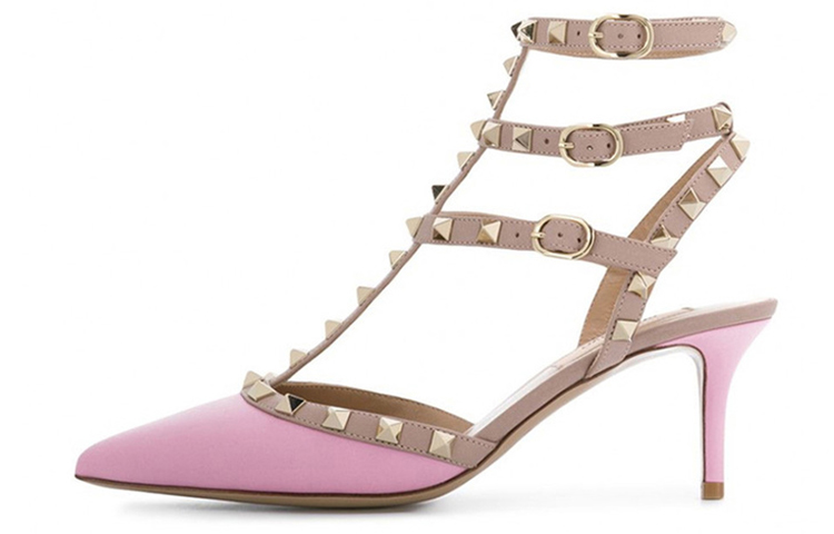 Тонкий каблук Высокие каблуки 6 см Женские Розовые Valentino — фото 2