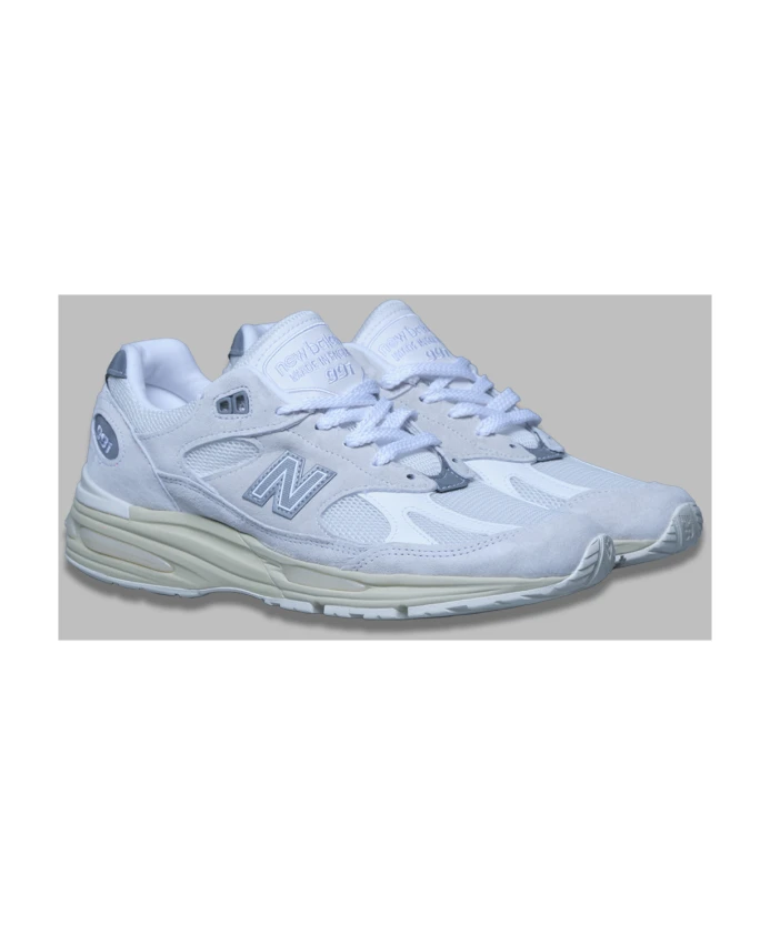 Серые повседневные кроссовки в стиле 991v2 New Balance, белый — фото 2