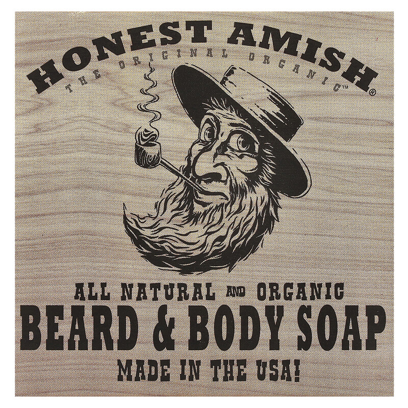 

Honest Amish, Мыло Slick Beard & Body Bar, 1 шт.