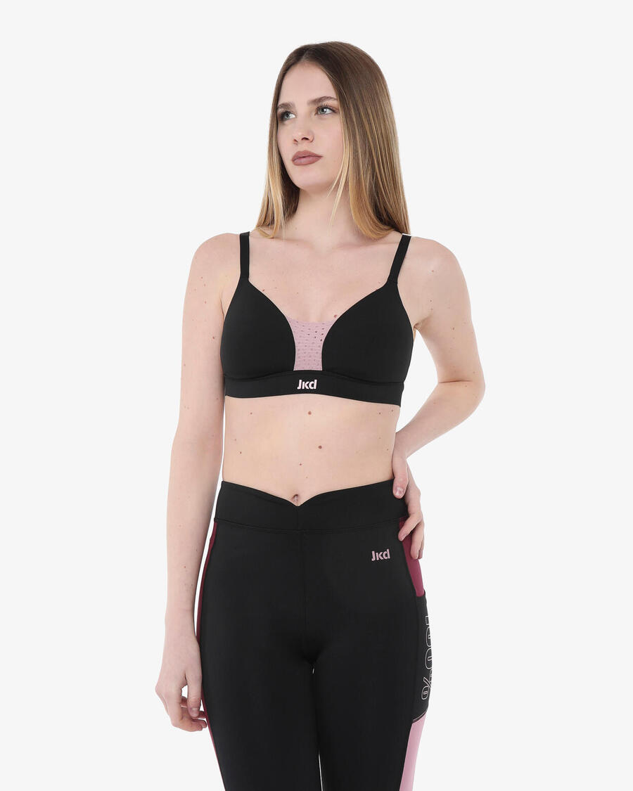 

JAKED Черная синтетическая майка для фитнеса для женщин