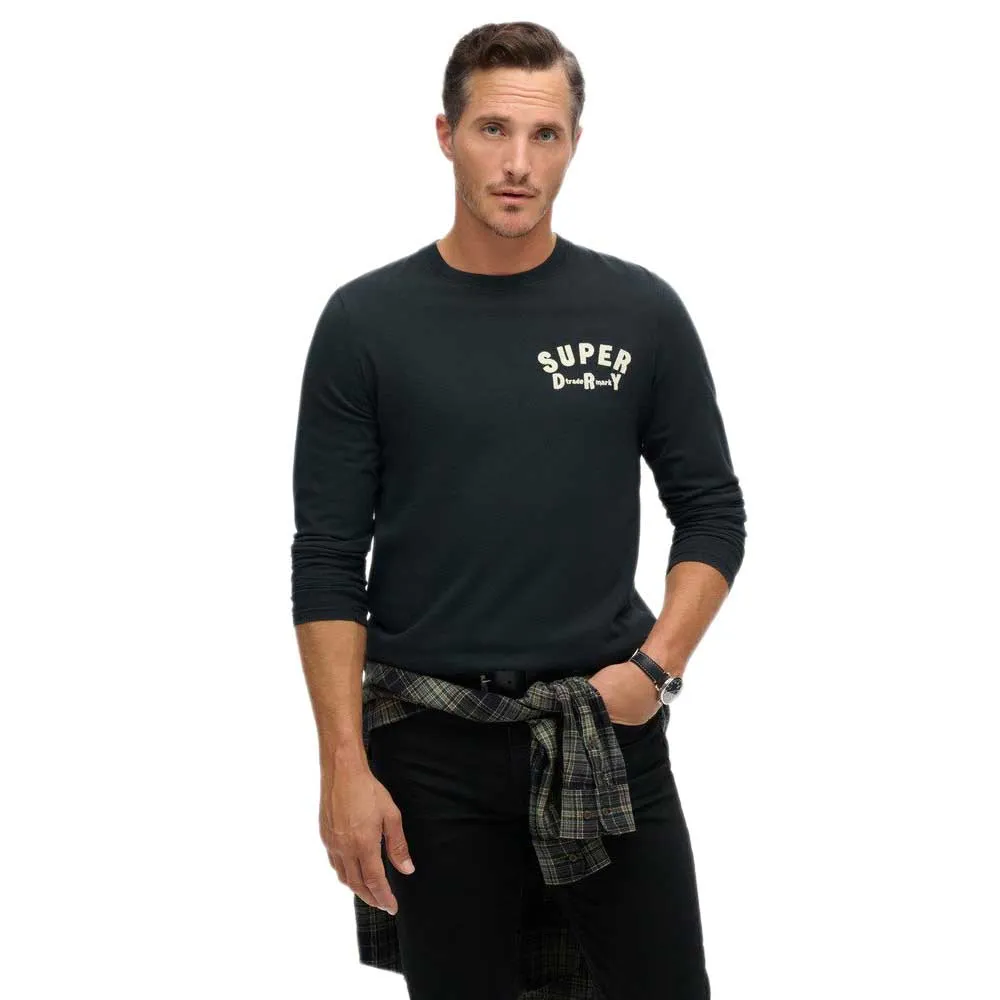 

Лонгслив Superdry Workwear Applique, черный