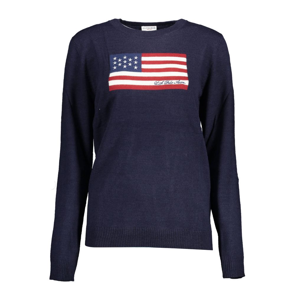 

Синий нейлоновый свитер U.S. Polo Assn.