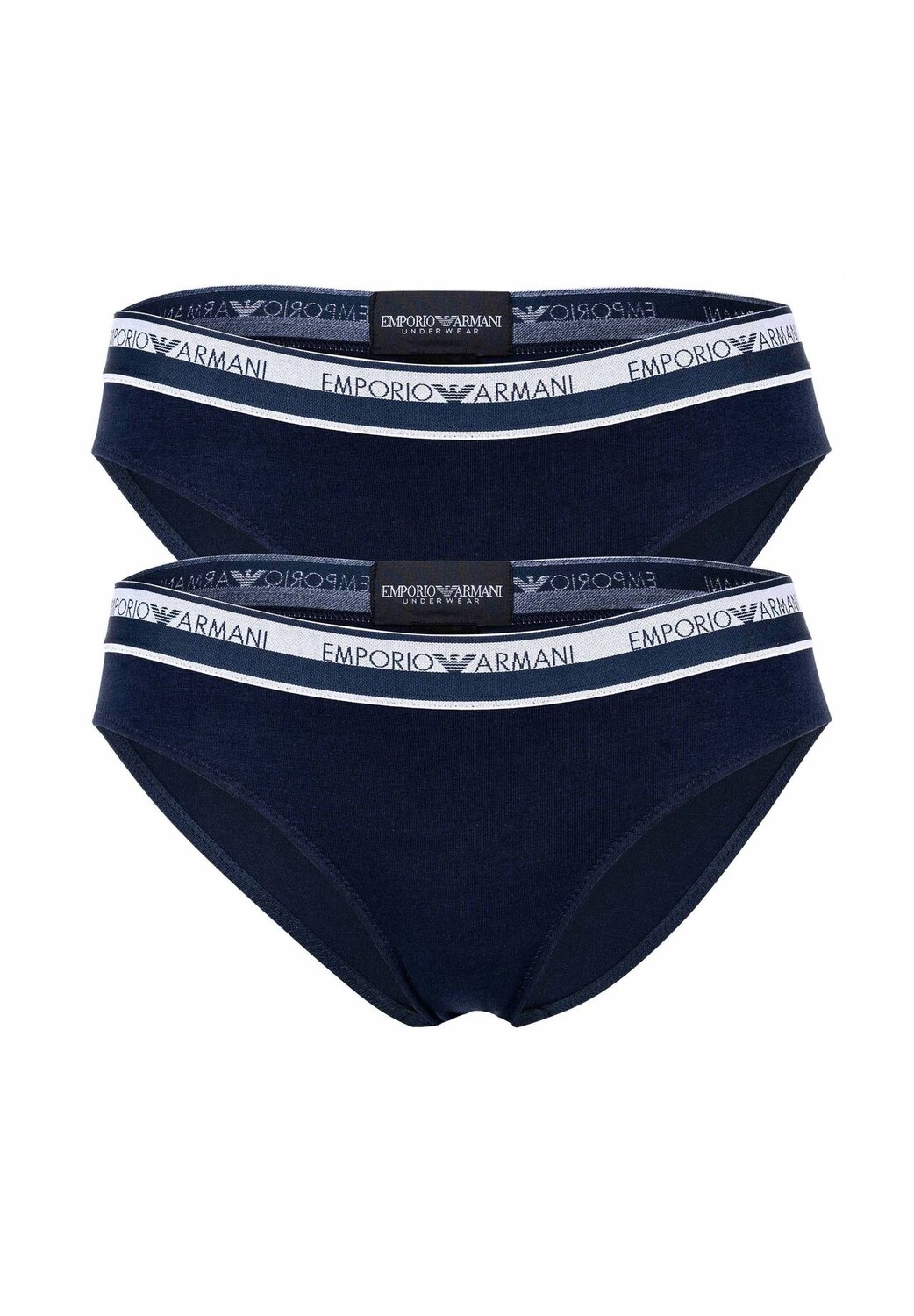 

Трусы женские, 2 шт. - ICON LOGOBAND, трусы, хлопок стрейч EMPORIO ARMANI, цвет Marine