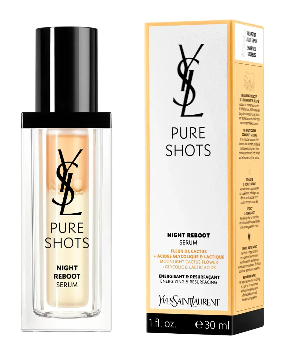 Сыворотка Yves Saint Laurent — Двухфазная Pure Shots Night Reboot, 50 мл — фото 2