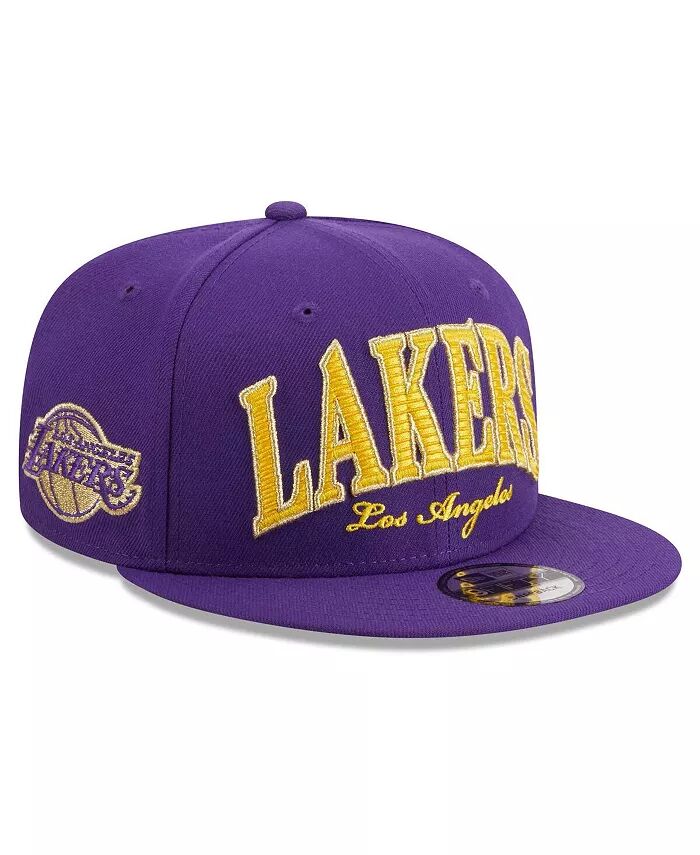 

Мужская фиолетовая бейсболка Los Angeles Lakers Golden Tall Text 9FIFTY Snapback New Era, фиолетовый