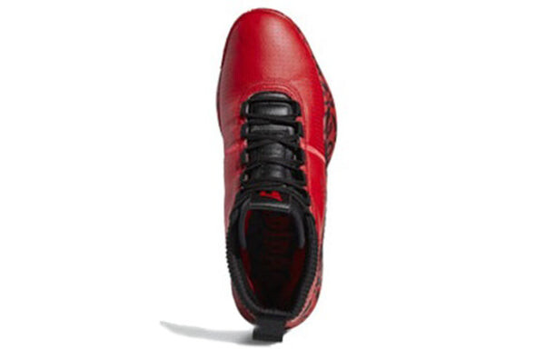 Кроссовки dame 5 mid tops large красные Adidas, красный — фото 4
