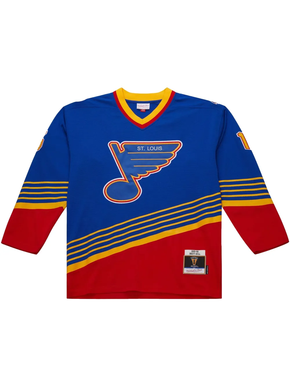 

Топ NHL Dark Blues 1995 Brett Hull Mitchell & Ness, синий
