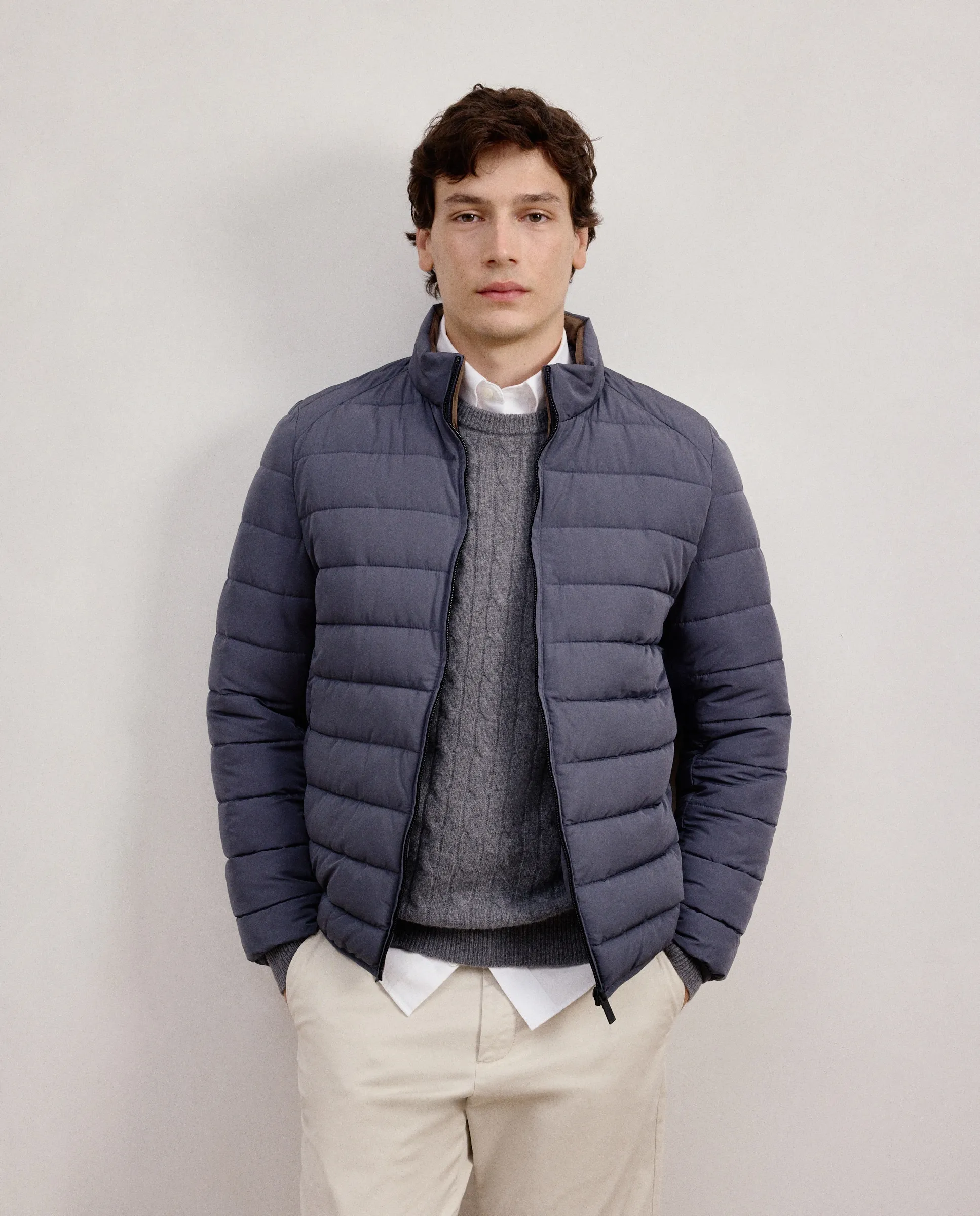 

Утепленная мужская куртка из переработанного материала Dustin, темно-серый