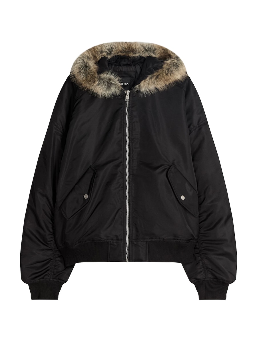 

Куртка межсезонная Bershka, черный