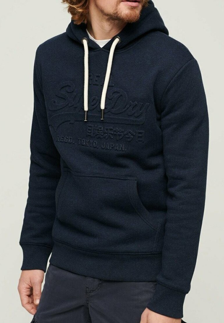 

Толстовка EMBOSSED VINTAGE LOGO Superdry, темно-синий