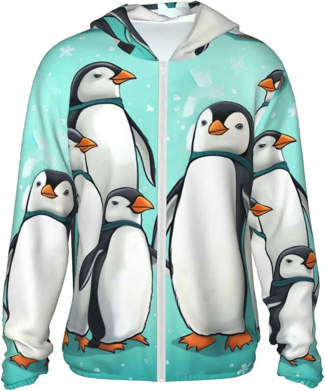 

Cute Penguins Unisex солнцезащитный худи UPF 50+ с длинным рукавом GDSHJKLW