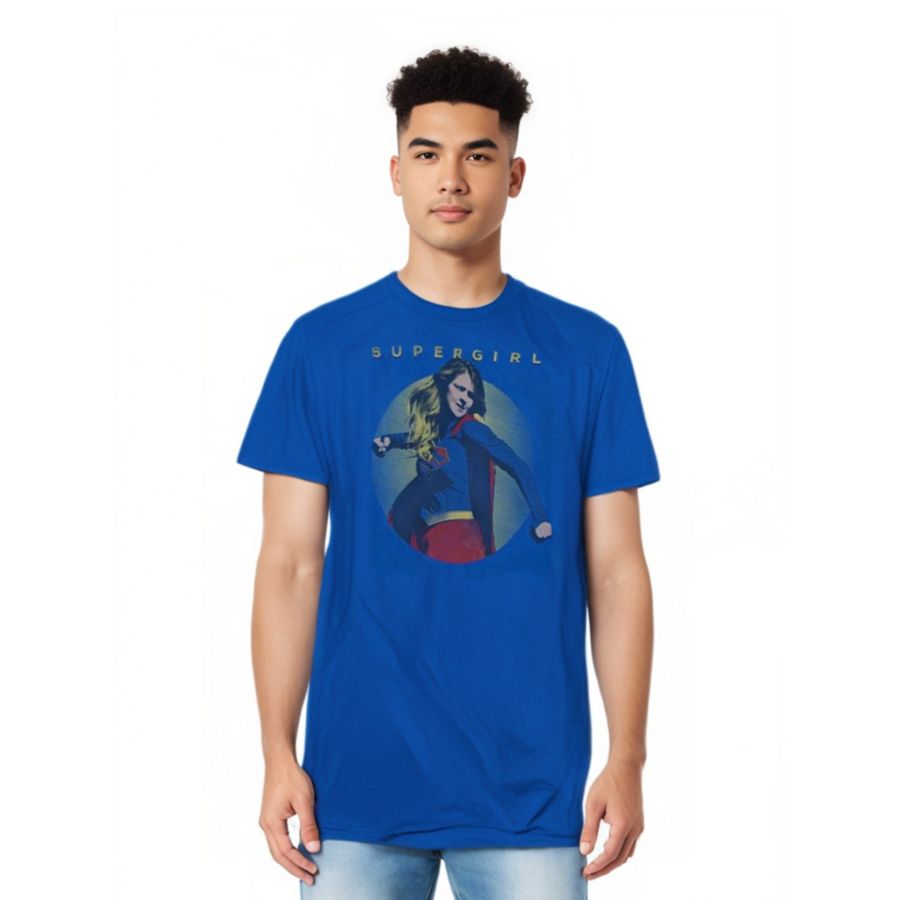 

Мужская классическая футболка с коротким рукавом "Герой" для взрослых Supergirl, Medium blue, Синий, Мужская классическая футболка с коротким рукавом "Герой" для взрослых Supergirl, Medium blue