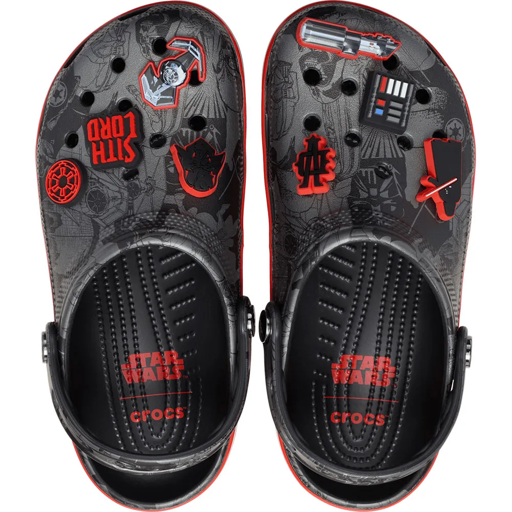 Классические сабо Crocs Star Wars Graphic Darth Vader, серый — фото 4