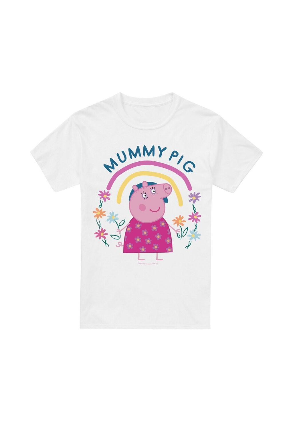 

Футболка с принтом PEPPA PIG MUMMY PIG FLORAL RAINBOW Peppa Pig, белый
