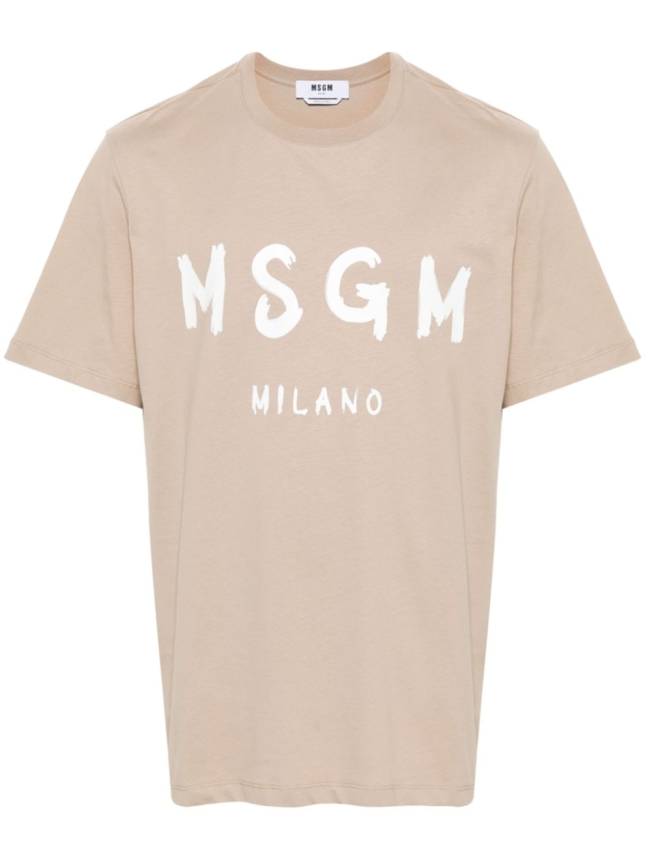 

Футболка с логотипом MSGM, нейтральный цвет