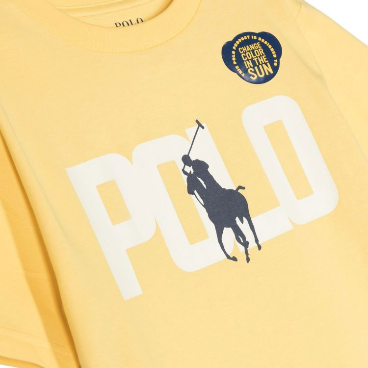 Футболка поло Ralph Lauren желтая детская SS24 — фото 4