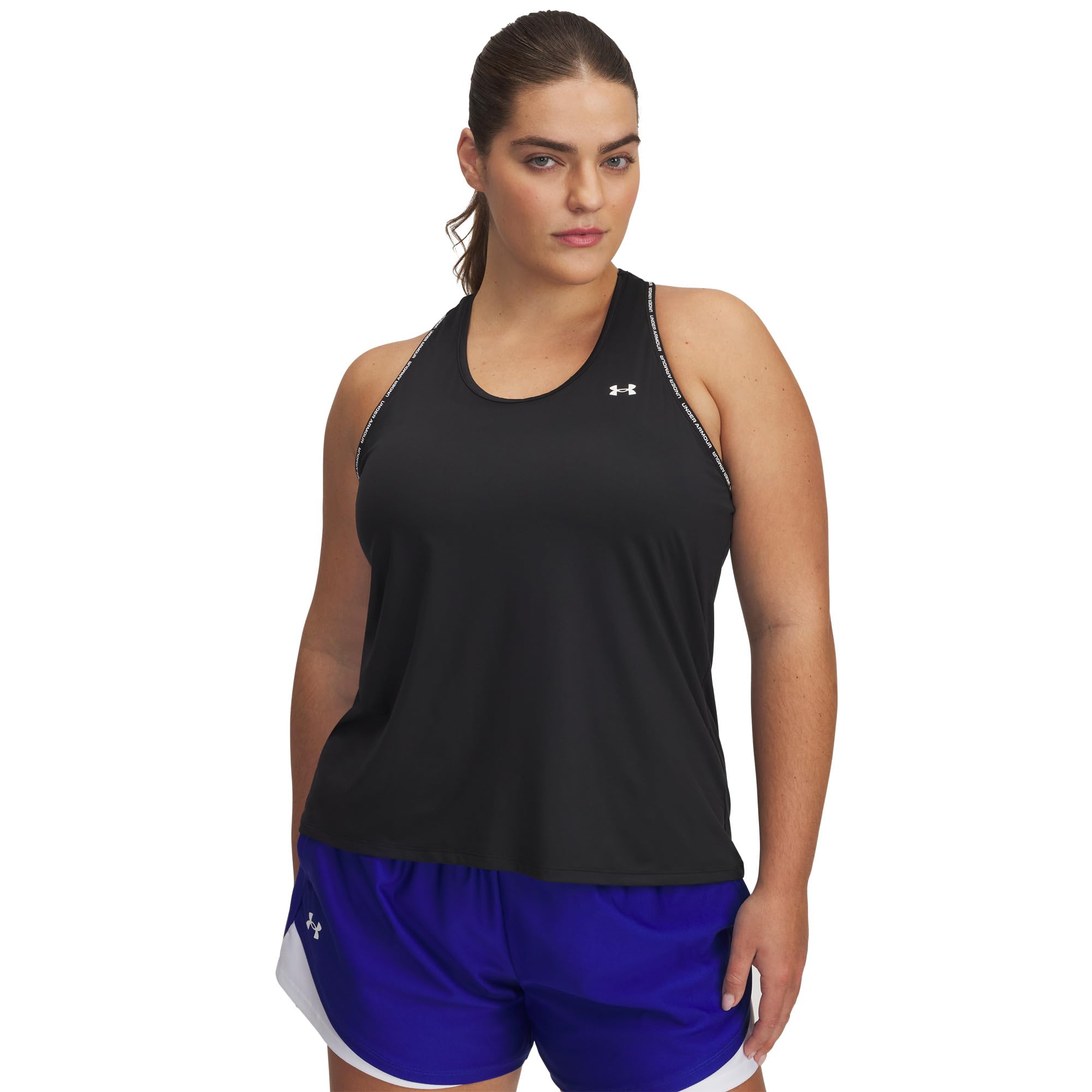 

Топ Under Armour Plus Tech Knockout Tank Top, черный/белый