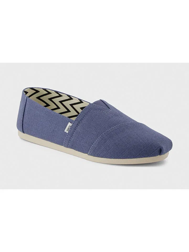 Слипперы с усиленным носком и задником, TOMS, синий