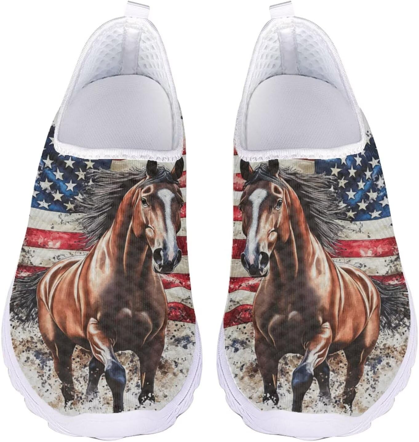 

Кроссовки Kuiaobaty Fashion легкие, дышащие, слипоны для ходьбы, спортивная повседневная обувь, лоферы для женщин и мужчин, American Flag-c